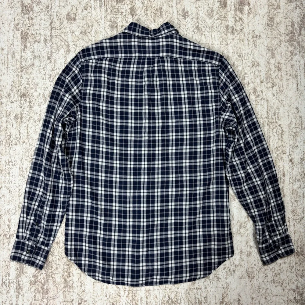 JCrew Classic Double Weave Plaid Button Down‎ Size M